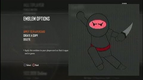 Call of Duty Black Ops 2 Ninja Emblem Tutorial