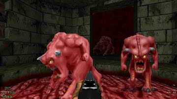 Doom: The Ultimate NMD - E3M1 Atrium - All Secrets UHD 4K