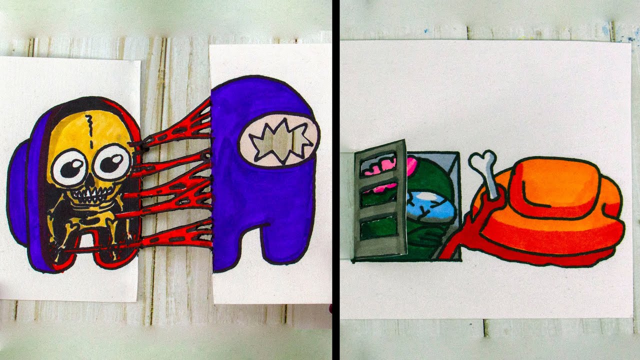 5 Amazing Among Us Drawing Ideas Cool Ideas for Crafts YouTube