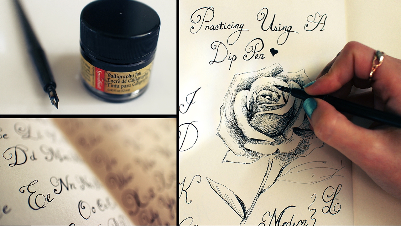 Calligraphy Dip Pen Ink