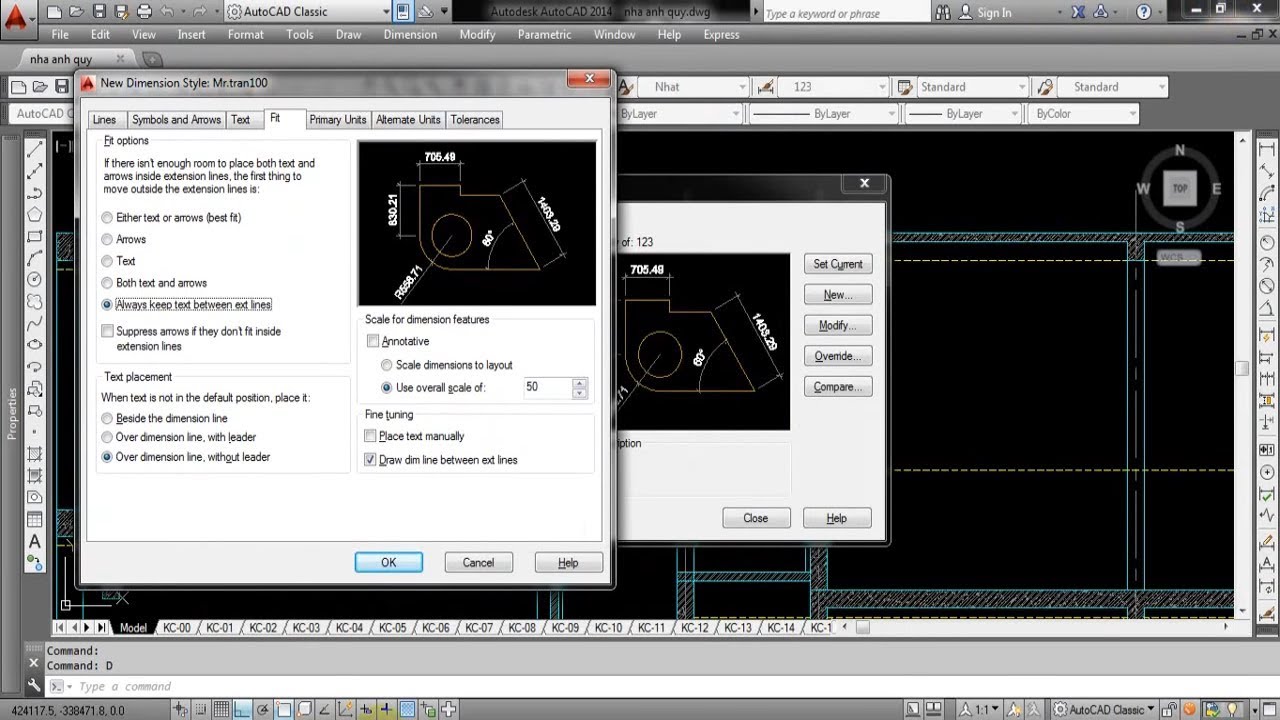 Tạo dim trong autocad phần 1 - YouTube