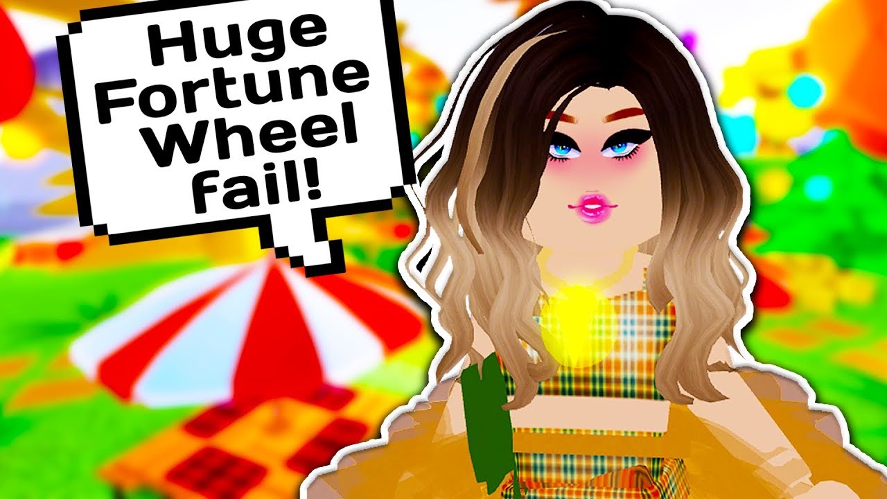 gaming logo THE BIGGEST FORTUNE WHEEL FAIL IN ROYALE HIGH HISTORY // Roblox Royale High School