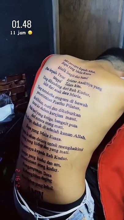 Tato ayat alkitab #story #tatto #tattooartist #tattooartis #tattooideas #tattoartis #tato #art