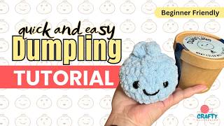 EASY Viral Crochet Dumpling | Beginner Friendly | How to Crochet a Bao | Blanket Yarn Friendly