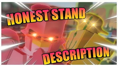 A Bizarre Day Honest Stand Description (Shiny Stands) Roblox A Bizarre Day