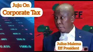 Julius Malema Speaking About Corporate Tax And Economics