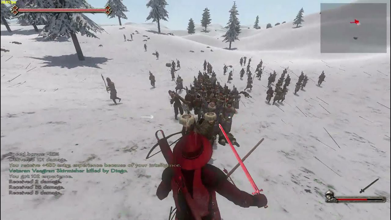 My Warband Silverstag Max Character vs Vaegir army