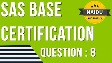 BASE SAS Certification - Question   8