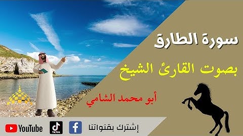سورة الطارق مكتوبة بصوت القارئ الشيخ (أبو محمد الشامي) للحفظ