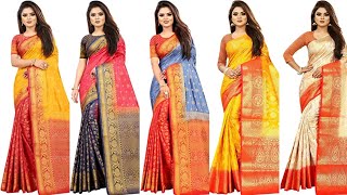 soft silk sarees online Amazon🤩🤩 India's online shopping screenshot 1