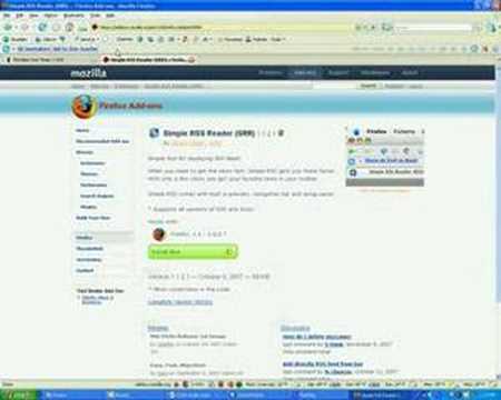 RSS Feed and Firefox Simple RSS Reader