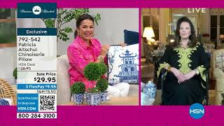 Patricia Altschul 18" x 18" Chinoiserie Pillow screenshot 3