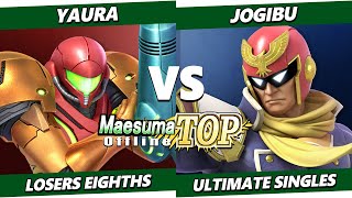 MaesumaTOP #11 Top 8 - Yaura (Samus) Vs. Jogibu (Captain Falcon) SSBU Ultimate Tournament