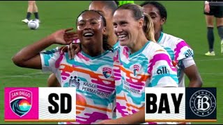 San Diego Wave vs Bay FC, NWSL Highlights