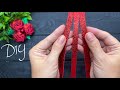 Stepbystep tutorial diy glitter roses made from foam sheets