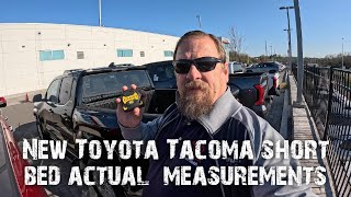 Toyota Tacoma short bed measurements