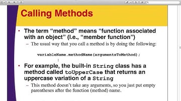 OO Programming in Java - Lecture 26 (4/20/13)