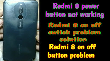 Redmi 8 power button not working | redmi 8 on off switch problem | redmi 8 power button problem