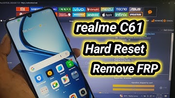 Realme C61 RMX3933 Hard Reset Bypass FRP Google Account Lock New Security by unlocktool