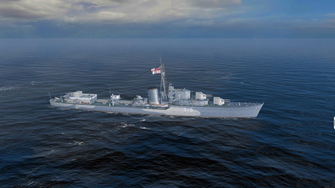 Loyal Tier 8 🇬🇧 premium destroyer gameplay - World of Warships Blitz