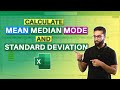 Calculating Mean, Median, Mode, and Standard Deviation in Excel: Step-by-Step Guide
