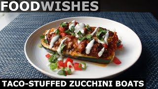 Taco Stuffed Zucchini Boats – Food Wishes