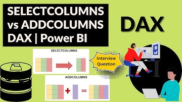 SELECTCOLUMNS  vs ADDCOLUMNS in DAX | Power BI | Interview Question | Complete Hands-On