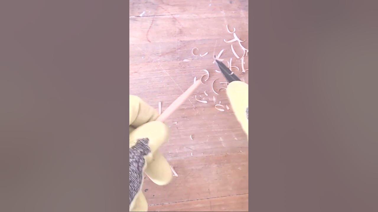  carving the end of a dowel to make a spindle spinningyarn youtube