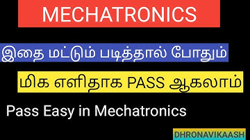 Pass easy in Mechatronics | Mechanical Engineering | Anna University | Pass easy | Dhronavikaash