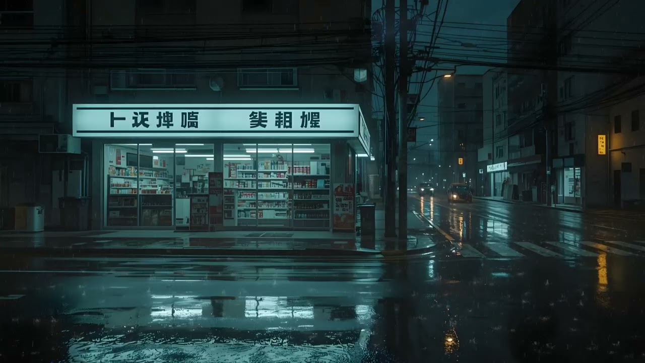 Midnight Tokyo Lofi ☔ Tokyo Rain at Night | Cozy Winter Lofi Beats for Sleep & Study