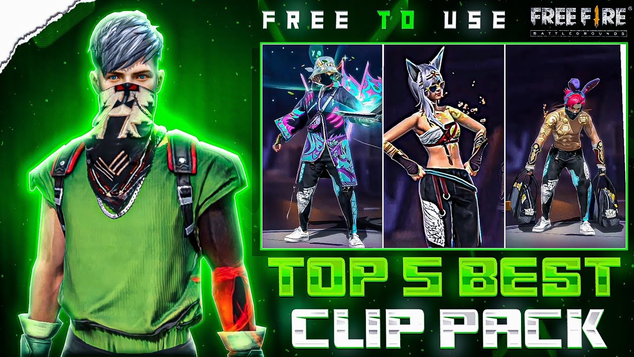 Top 10 4k Emote Clip 🎥 Free fire top 5 clip + Xml + CC ⚡free fire Duo No copyright Viral clips