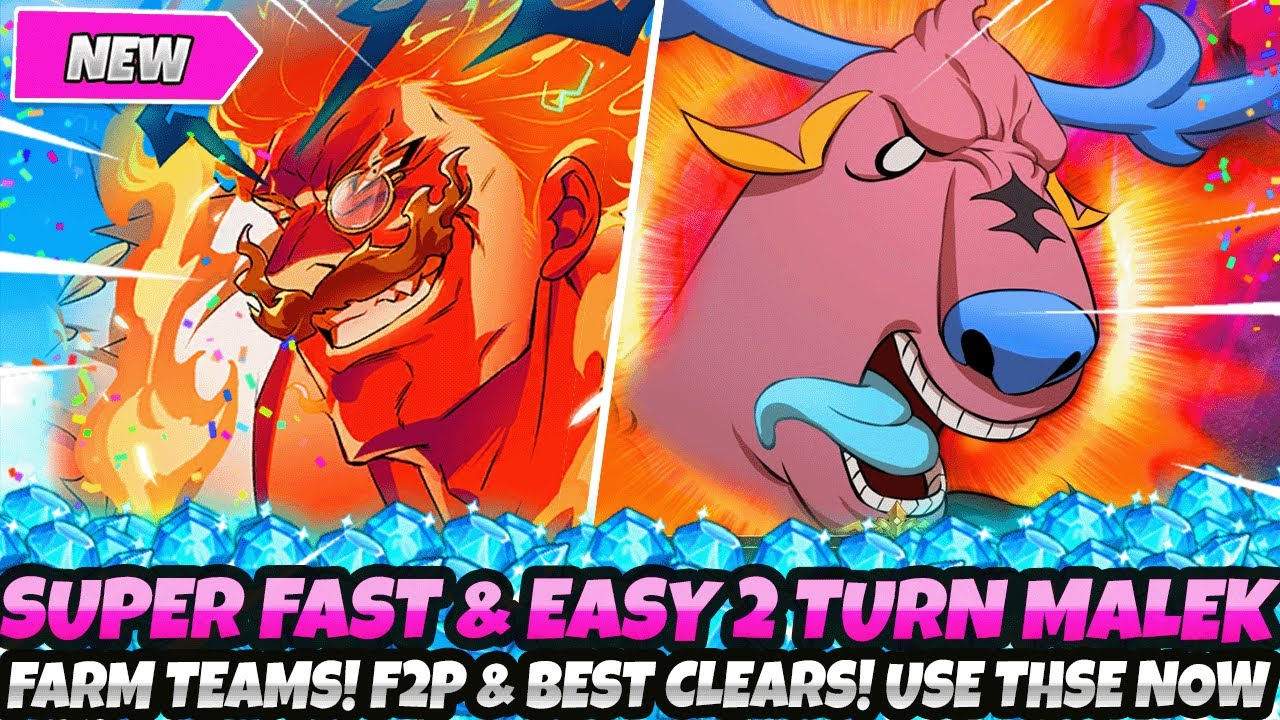 SUPER FAST & EASY 2 TURN MALEK FARM TEAMS!* F2P GUIDE! BEST CLEARS