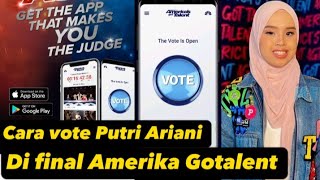 fnal vote Putri Ariani AGT America's got talent