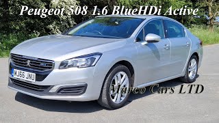 Peugeot 508 1.6 BlueHDi Euro 6 Diesel 4 door saloon 2016 metallic Silver 🦁 W23 facelift model