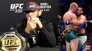 Islam Makhachev this is not HUG EACH OTHER every round reacts to Ian Machado Garry at UFC 330