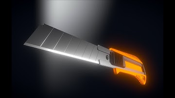 Box Cutter 3d Modeling - Blender Time Lapse Video