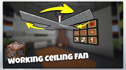 ✔ How To Make Realistic Ceiling Fan || Cách Để Làm Một Cái Quạt Trần || MCPE CMD