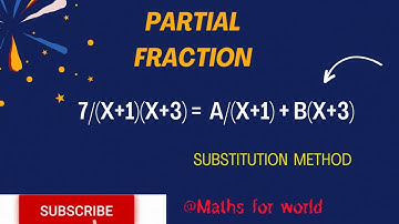 Partial fraction | Edexcel | substitution method @Mathforworld