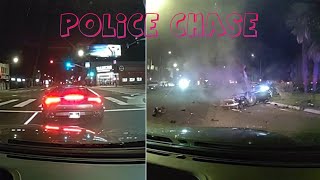 BodyCam US POLICE | Luxury Lamborghini Driver Falls Asleep at Red Light, End in Police Chase & Crash