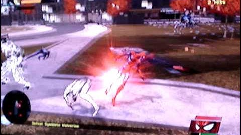 Spider-Man Web of Shadows - Symbiote Wolverine gameplay Pt1