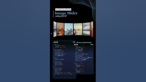 Image Slider (using Gsap) #css #coding #gradient #gradienteffect #Website