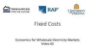 Economics #02:  Fixed Costs