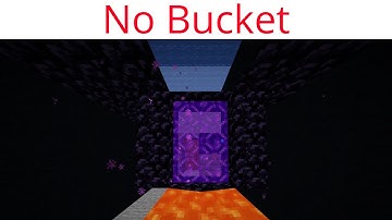 How to make a bucketless Nether Portal (no obby)