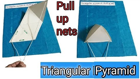 DIY How to make triangle prism II Pull up nets prism II 3D shapes II Math project 