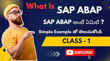 SAP ABAP Online  Course In Telugu  | Class - 1 #SAPABAP #SAPABAPTraining #SAPOnlineTraining #sapabap