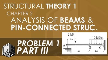 Structural Theory 1 Analysis of Beams & Pin Conn Structure Prob 1 Part III (PH)