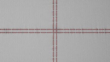 Procedural stitches for Blender - Straight Stitch Crossing