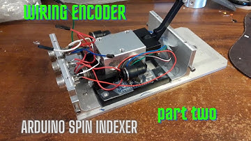Wiring a encoder for a spin indexer. A DIY project for position reading of the rotation.