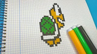 Como Dibujar KOOPA de MARIO BROS | Pixel Art Tutorial - YouTube