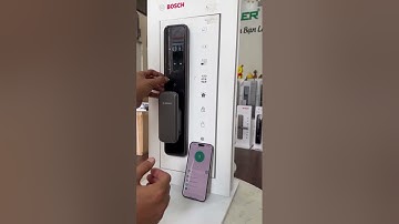 Hướng dẫn cài nhận diện khuôn mặt khóa vân tay Bosch EL600VF EU